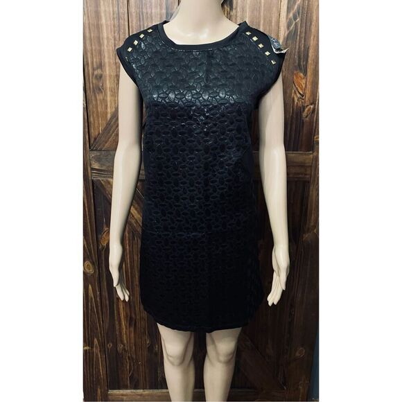 SHIKI Mini Dress Black Babydoll Women’s Sz L - Picture 1 of 6